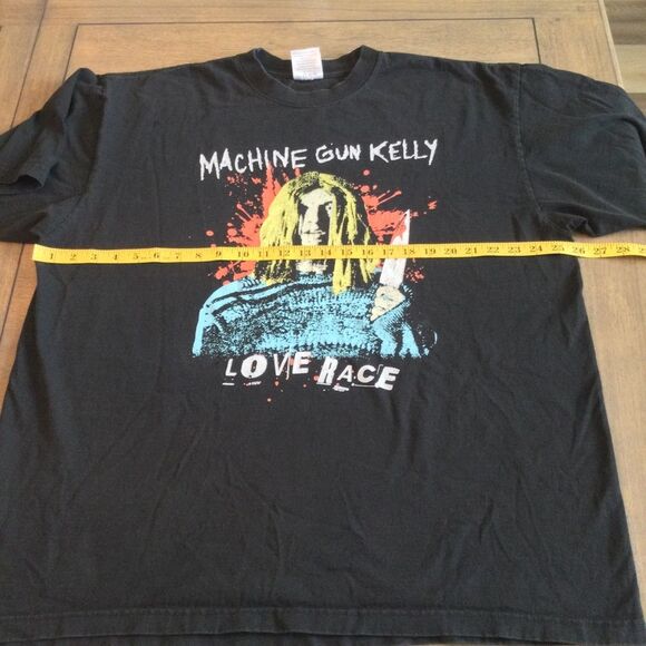 Machine Gun Kelly “Love Race” Men’s Heavyweight Graphic T-Shirt. Size 2XL - Picture 5 of 9